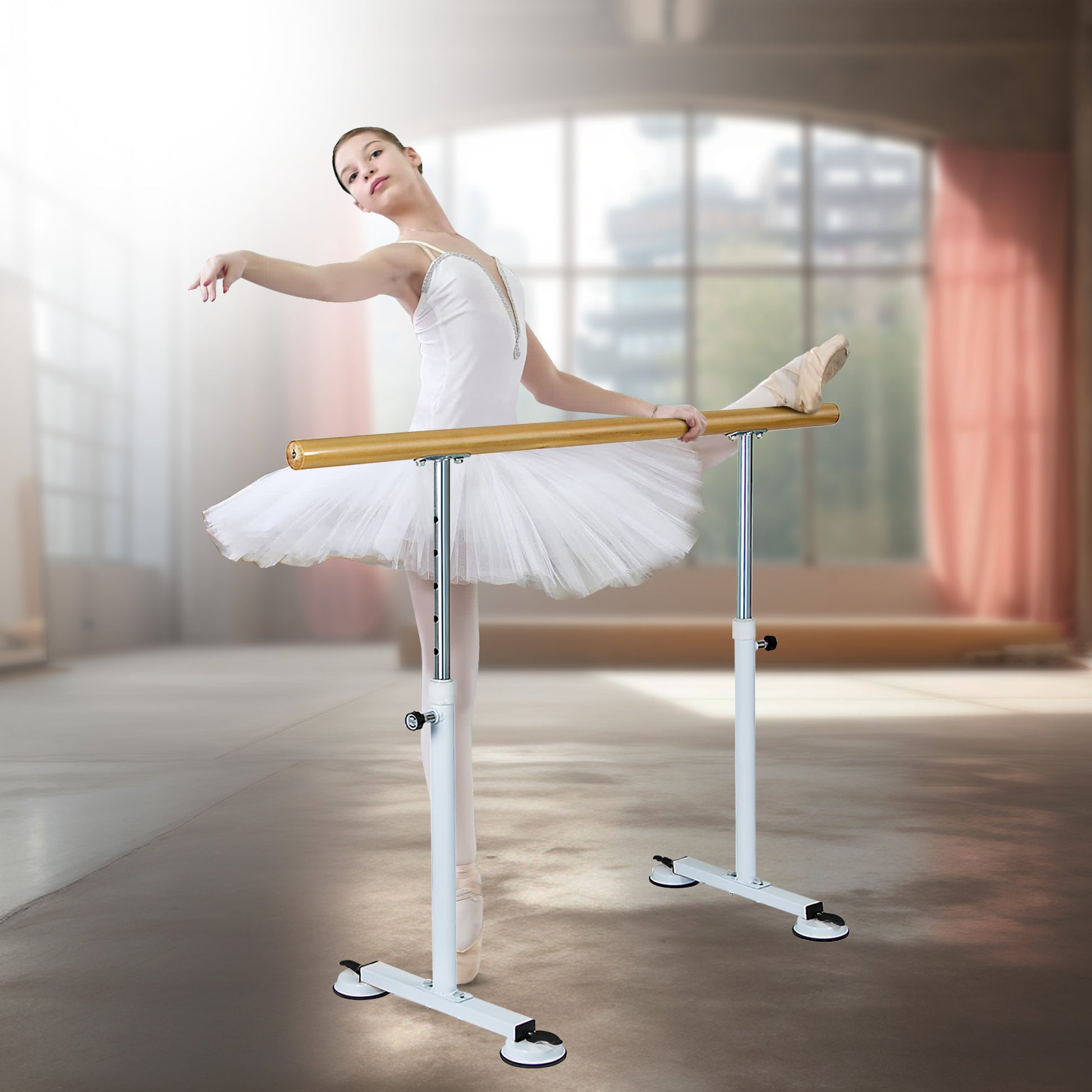 Powertrain Freestanding Ballet Barre - 1.5m - ShopFrenzy