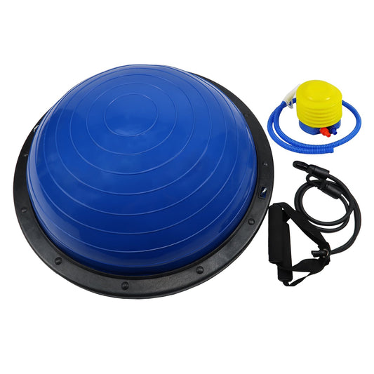 Powertrain Fitness Yoga Ball Home Gym Workout Balance Trainer Blue - ShopFrenzy