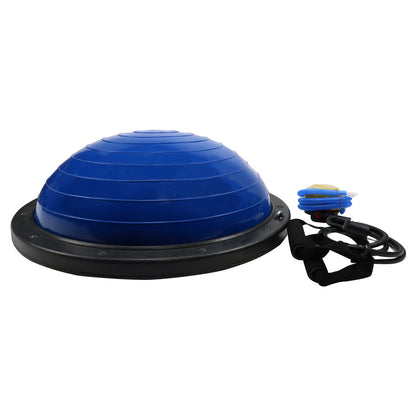 Powertrain Fitness Yoga Ball Home Gym Workout Balance Trainer Blue - ShopFrenzy
