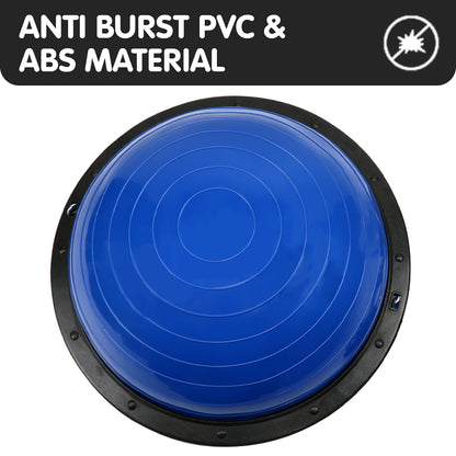 Powertrain Fitness Yoga Ball Home Gym Workout Balance Trainer Blue - ShopFrenzy