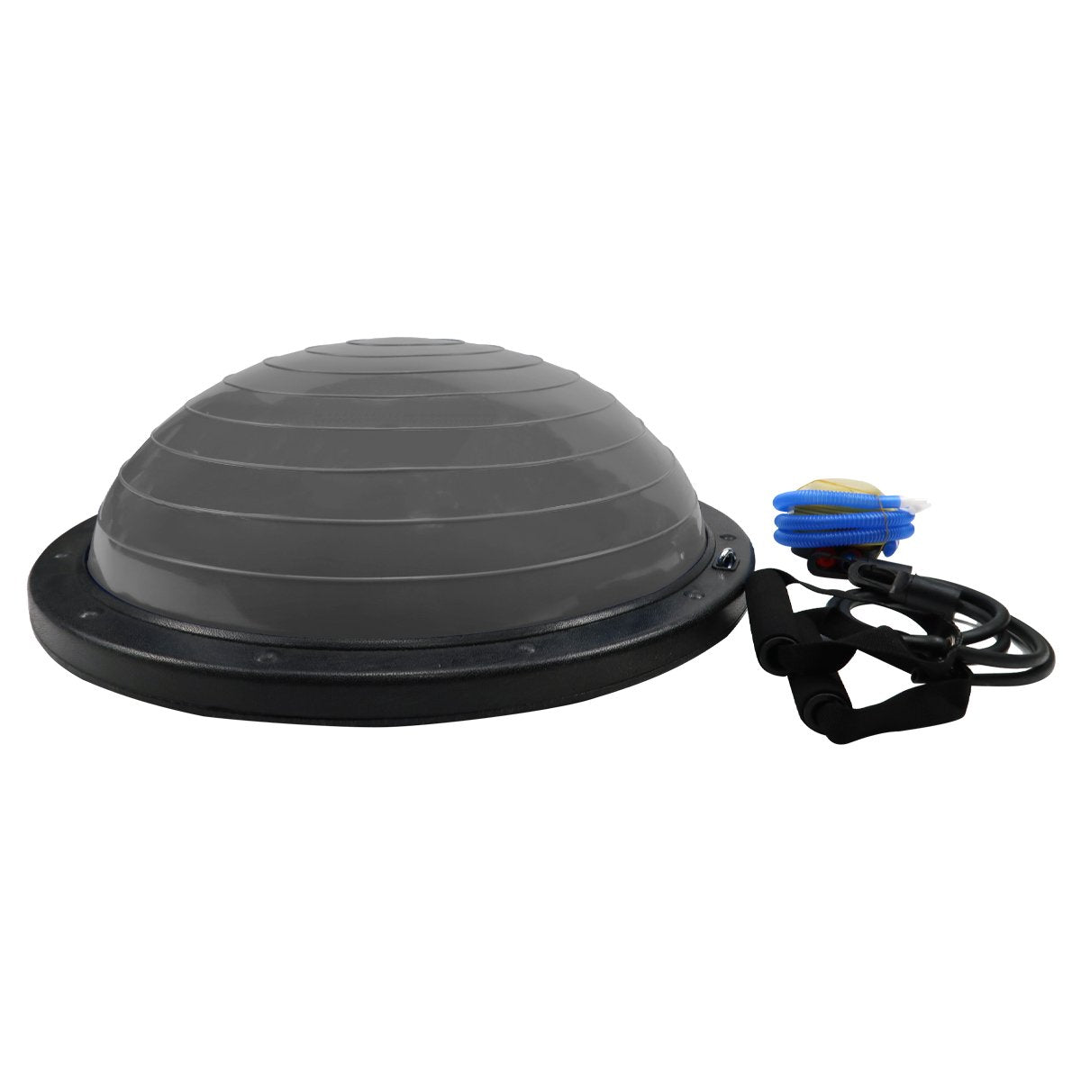 Powertrain Fitness Yoga Ball Home Gym Workout Balance Trainer Grey - ShopFrenzy
