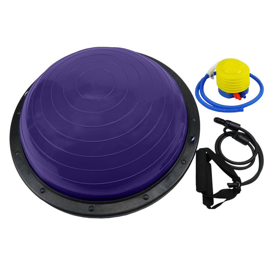 Powertrain Fitness Yoga Ball Home Gym Workout Balance Trainer Purple - ShopFrenzy