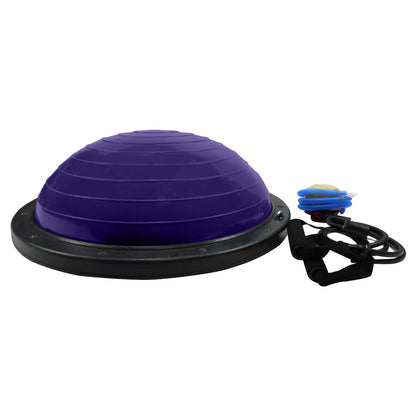 Powertrain Fitness Yoga Ball Home Gym Workout Balance Trainer Purple - ShopFrenzy
