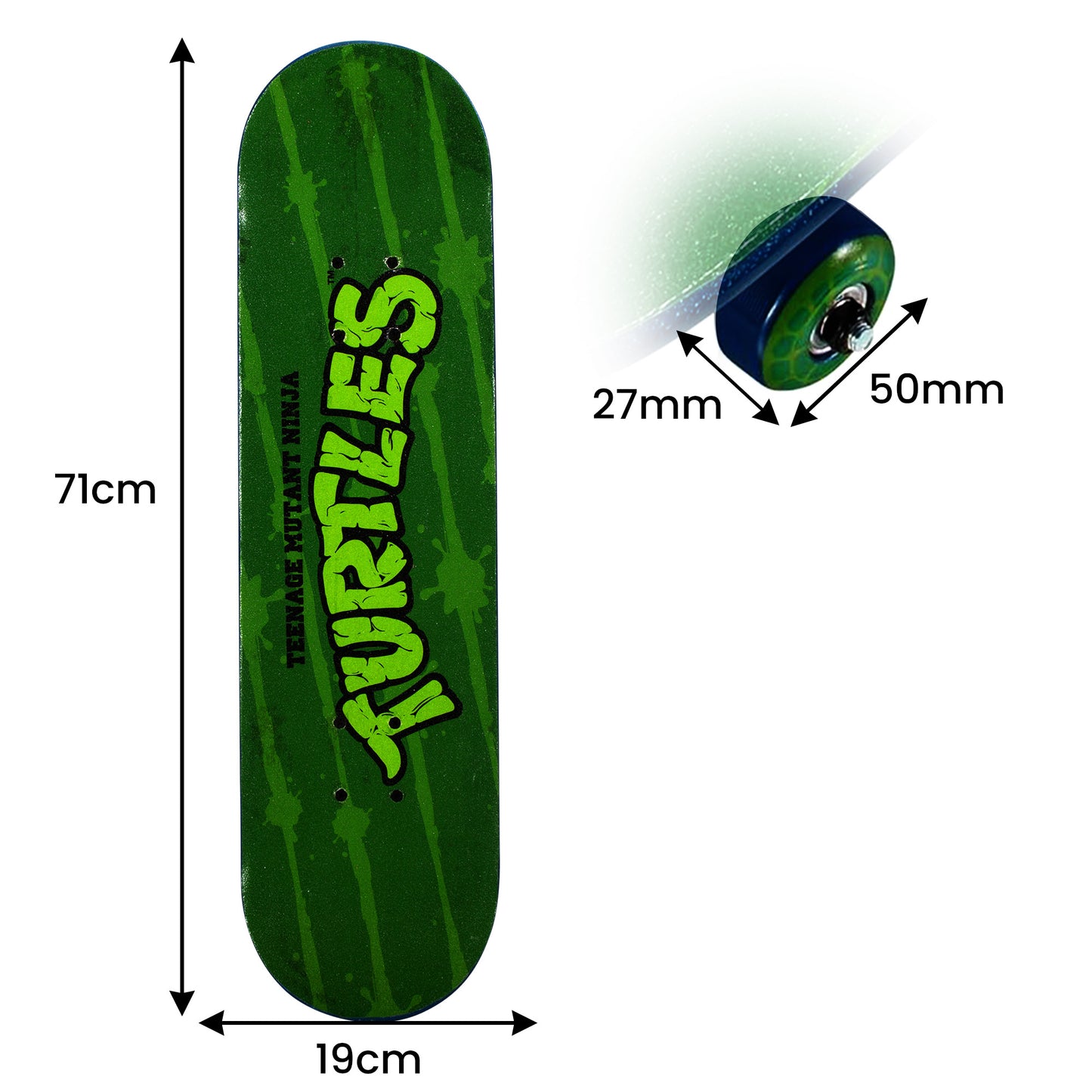 Kryptonics Teenage Mutant Ninja Turtles 28-inch Turtle Time Popsicle Skateboard - ShopFrenzy