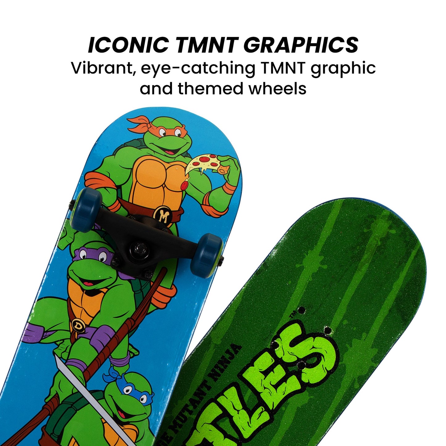 Kryptonics Teenage Mutant Ninja Turtles 28-inch Turtle Time Popsicle Skateboard - ShopFrenzy