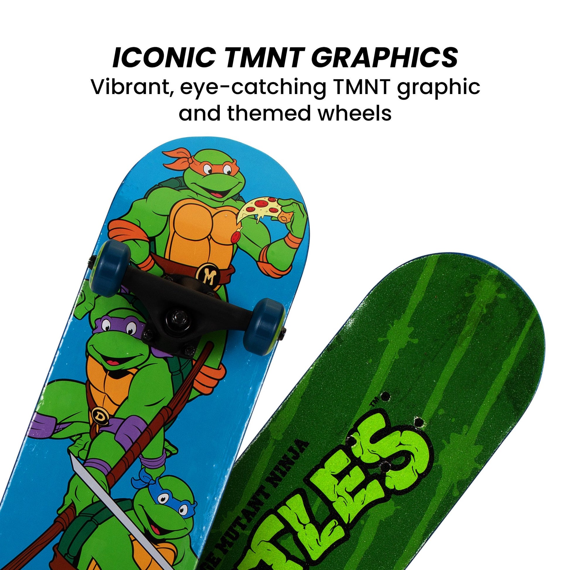 Kryptonics Teenage Mutant Ninja Turtles 28-inch Turtle Time Popsicle Skateboard - ShopFrenzy