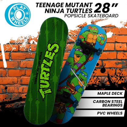 Kryptonics Teenage Mutant Ninja Turtles 28-inch Turtle Time Popsicle Skateboard - ShopFrenzy