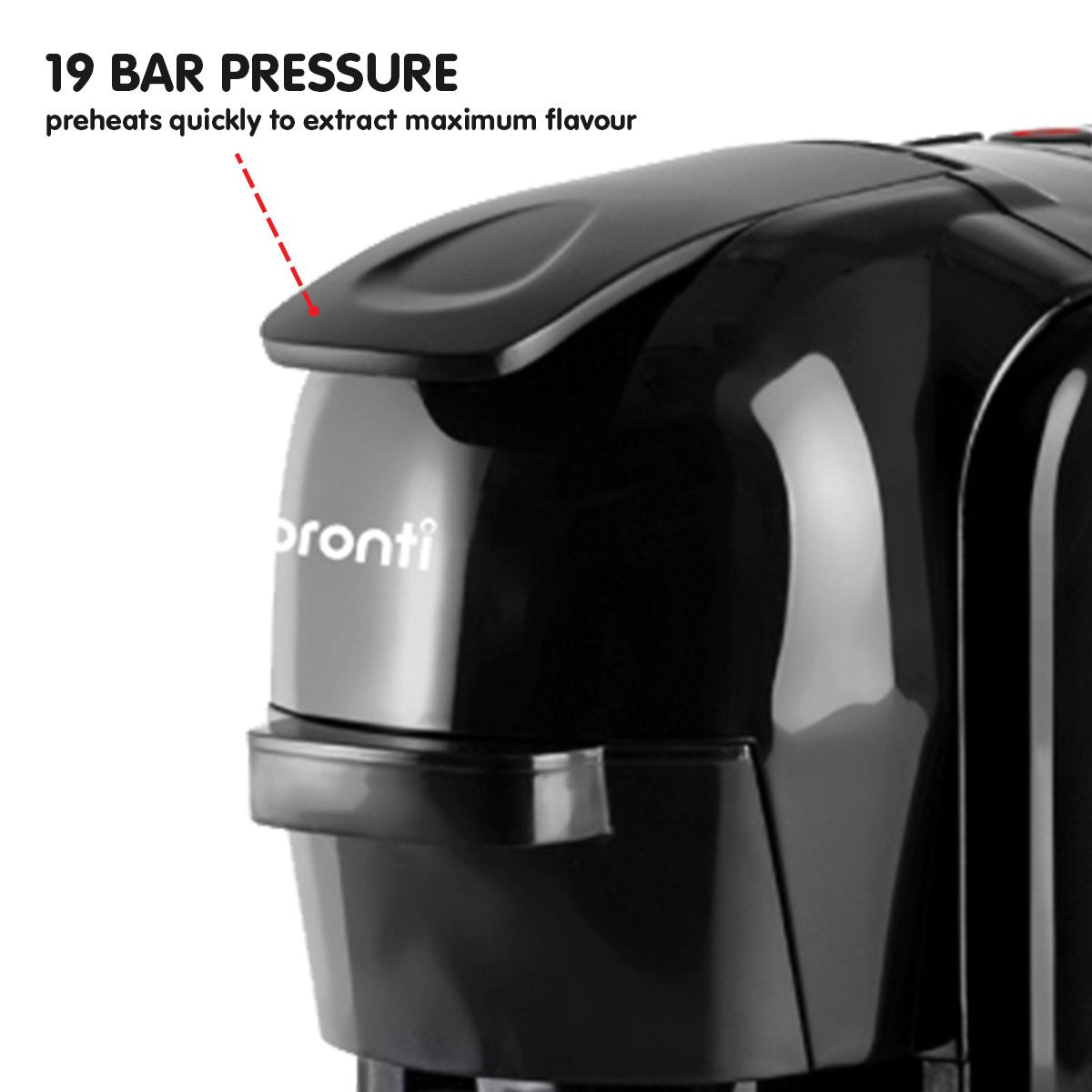Pronti HomeMaid 3-in-1 Coffee Machine Multi-Capsule Pods and Ground Coffee Nespresso & Caffitaly Compatible CM-511HM - ShopFrenzy