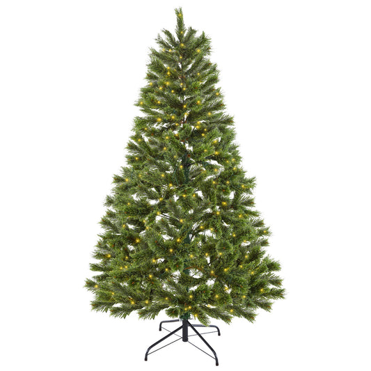 Christabelle 1.2m Prelit Lumina Pine Christmas Tree With 150 Led Lights - ShopFrenzy
