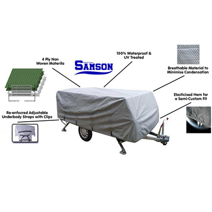 Samson Heavy Duty Trailer Camper Cover 12-14ft - ShopFrenzy