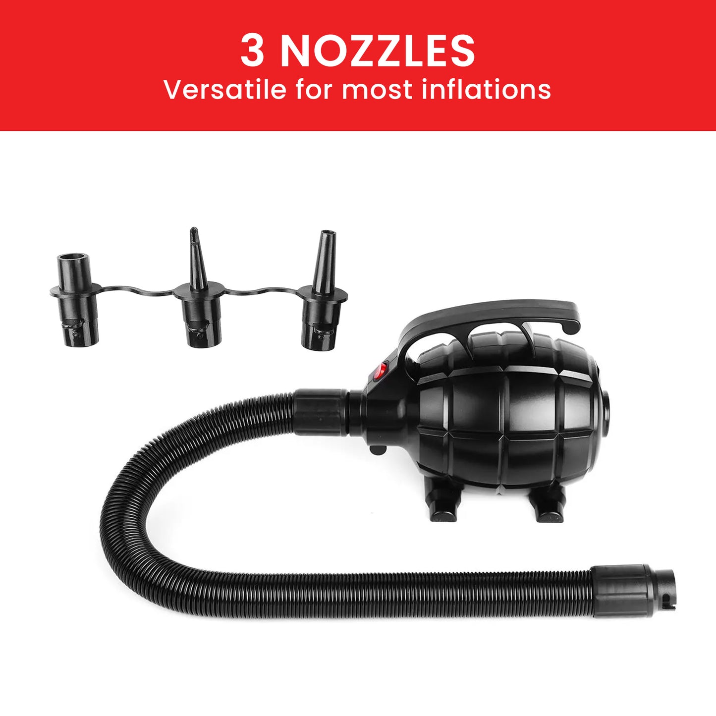Kahuna 500w Isup Electric Air Pump - Efficient Inflatable Device For Rapid Airflow, Use For Airtrack Mats, Rafts, Air Mattresses, Pool Toys - ShopFrenzy