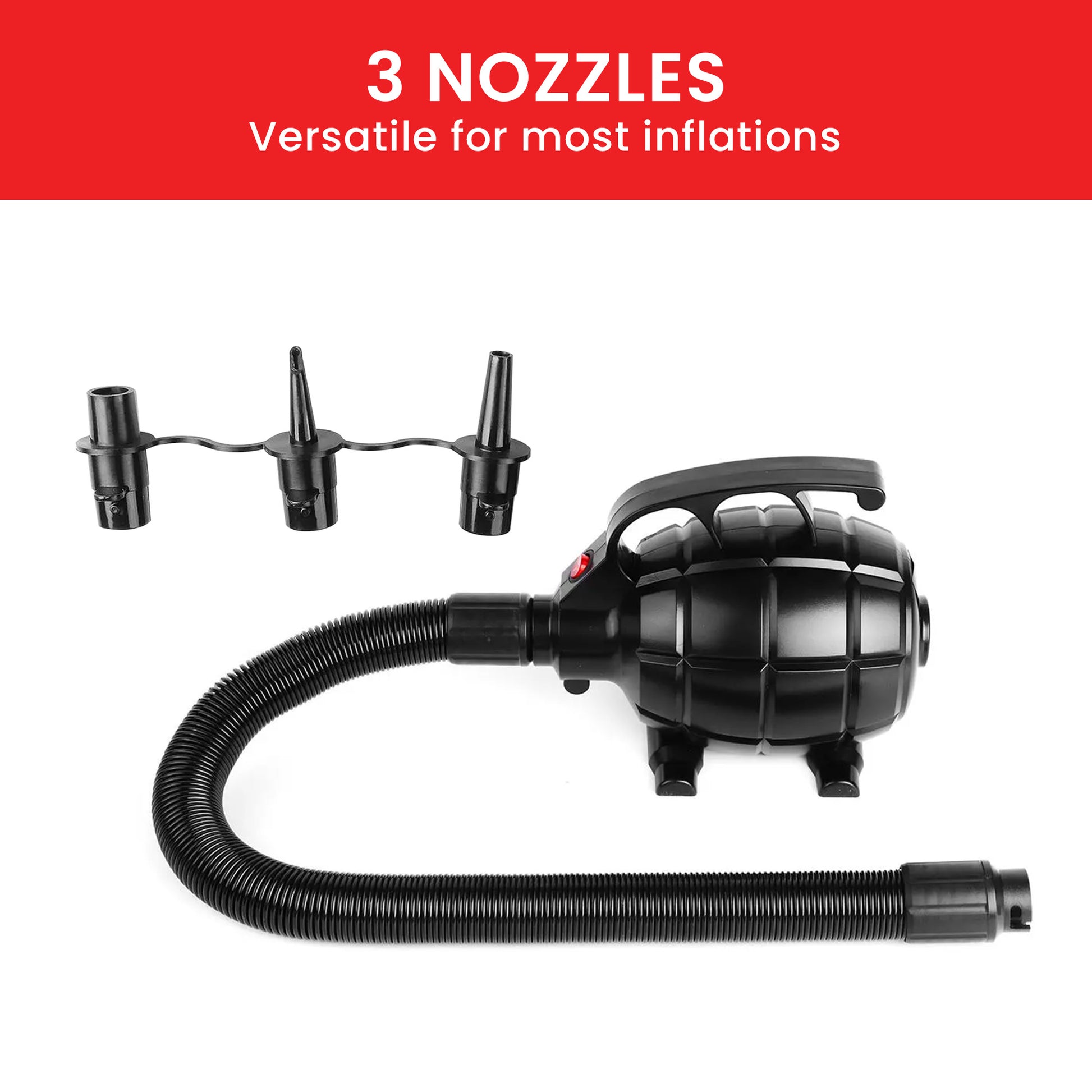 Kahuna 500w Isup Electric Air Pump - Efficient Inflatable Device For Rapid Airflow, Use For Airtrack Mats, Rafts, Air Mattresses, Pool Toys - ShopFrenzy