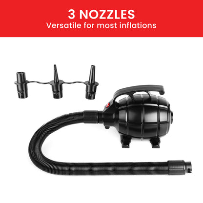 Kahuna 500w Isup Electric Air Pump - Efficient Inflatable Device For Rapid Airflow, Use For Airtrack Mats, Rafts, Air Mattresses, Pool Toys - ShopFrenzy