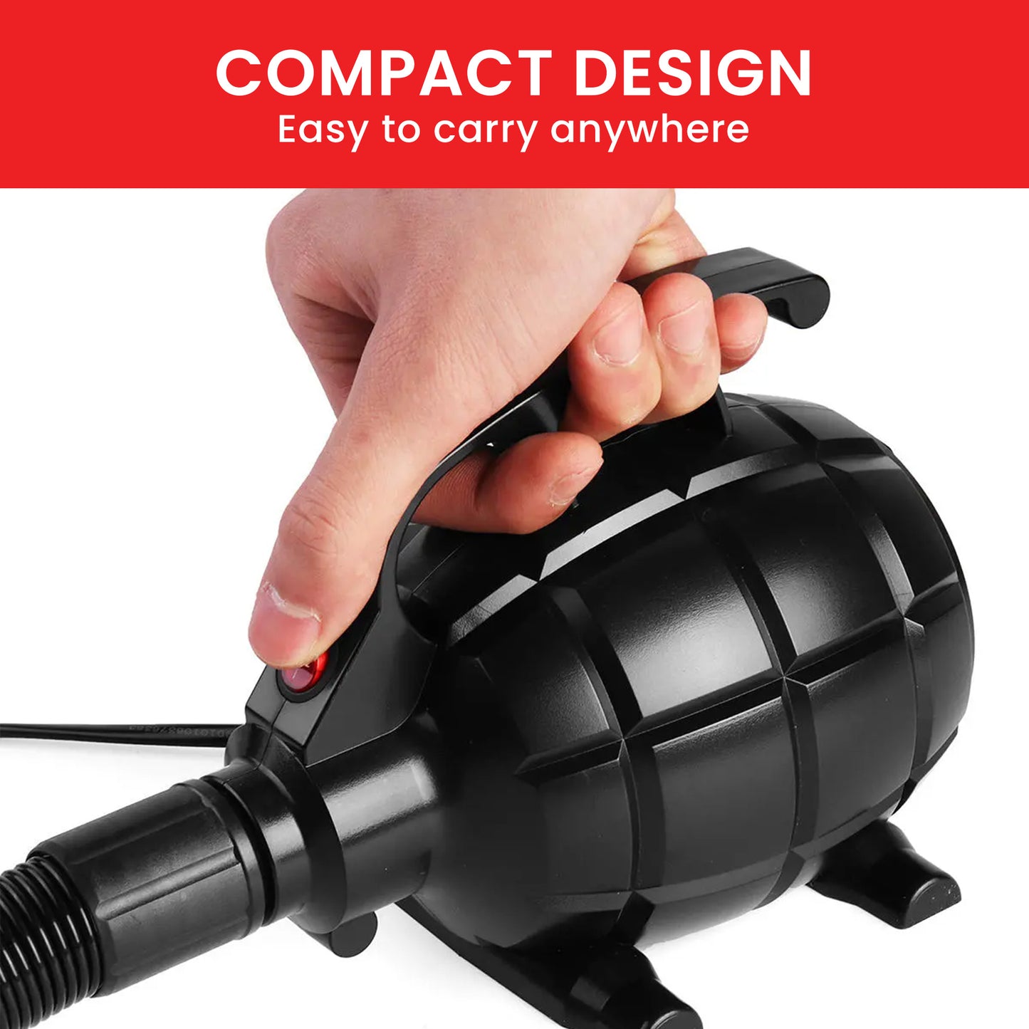 Kahuna 500w Isup Electric Air Pump - Efficient Inflatable Device For Rapid Airflow, Use For Airtrack Mats, Rafts, Air Mattresses, Pool Toys - ShopFrenzy