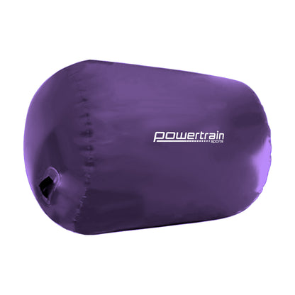 Powertrain Sports Inflatable Air Exercise Roller Gymnastics Gym Barrel 120 x 75cm Purple - ShopFrenzy