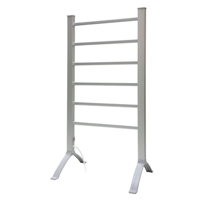 Pronti Heated Towel Rack Electric Bathroom Towel Rails Warmer 100w - Silver - ShopFrenzy