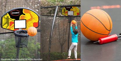 Kahuna Trampoline Basketball Ring Set with Mini Ball and Pump - ShopFrenzy