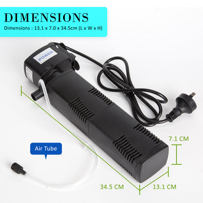 Aquarium Submersible Filter Pond Pump 1600L/H 35W 2.5m - ShopFrenzy