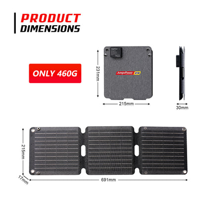 21W Solar Panel Portable Charger JumpsPower Power Generator Foldable - ShopFrenzy
