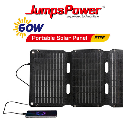 60W Solar Panel Portable Charger JumpsPower Power Generator Foldable - ShopFrenzy