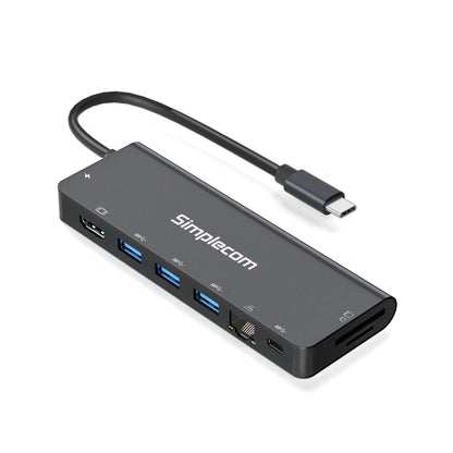 Simplecom CHN590 USB-C SuperSpeed 9-in-1 Multiport Docking Station - ShopFrenzy