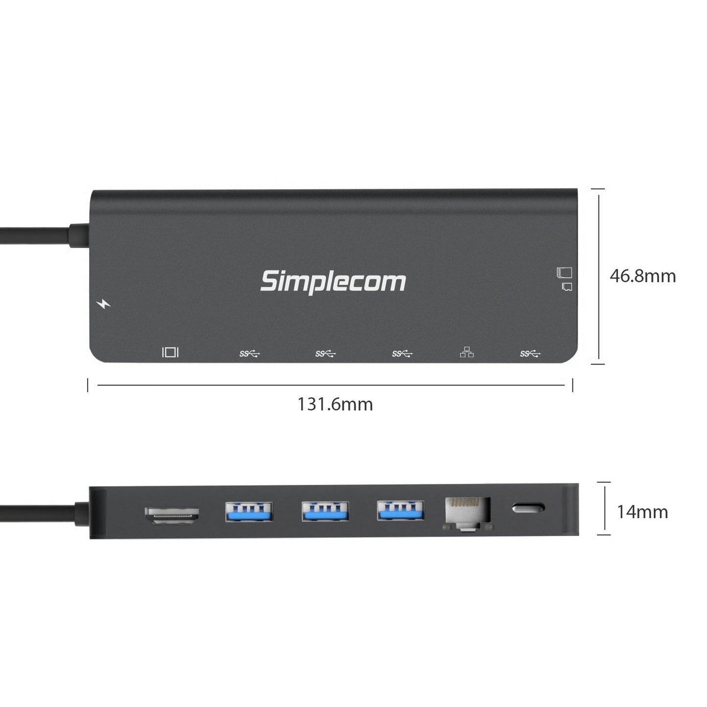Simplecom CHN590 USB-C SuperSpeed 9-in-1 Multiport Docking Station - ShopFrenzy
