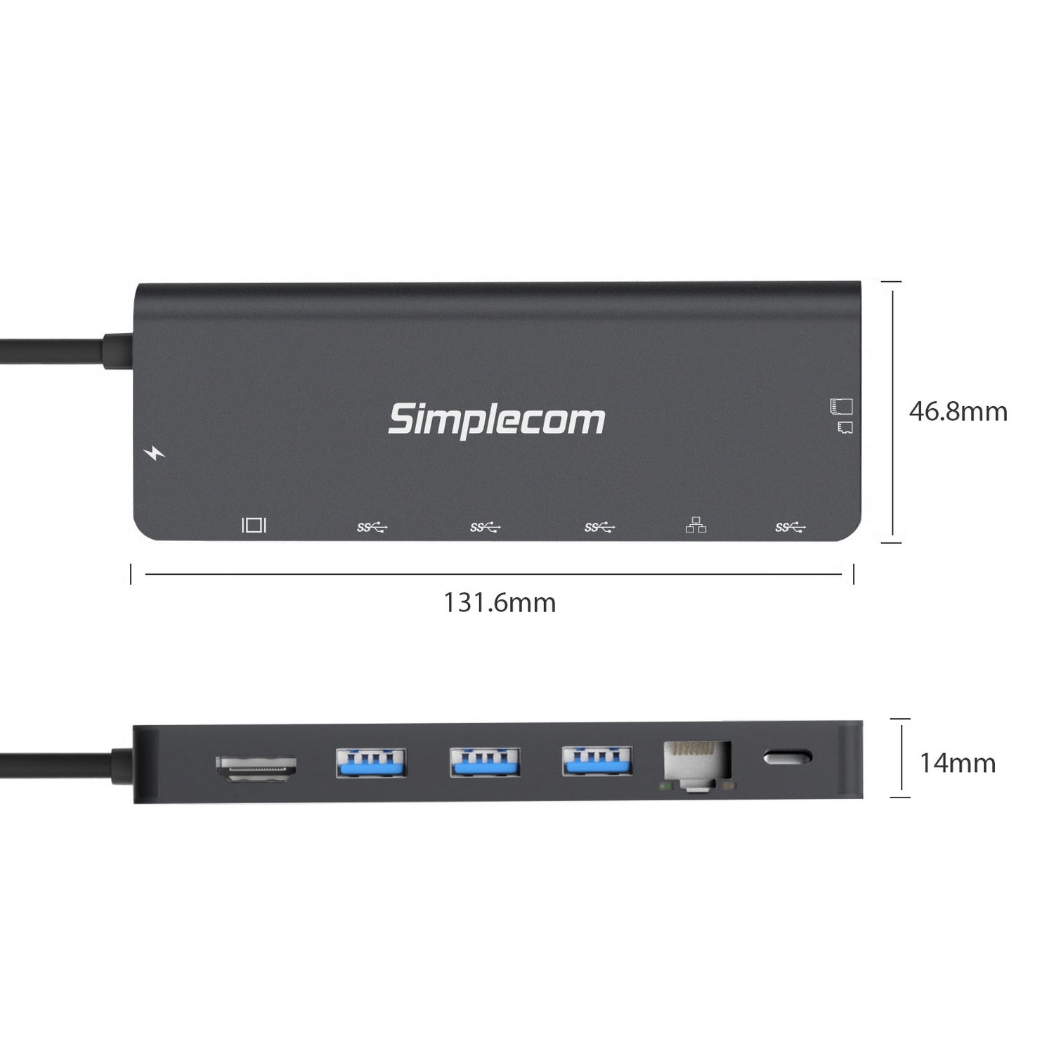 Simplecom CHN590 USB-C SuperSpeed 9-in-1 Multiport Docking Station - ShopFrenzy