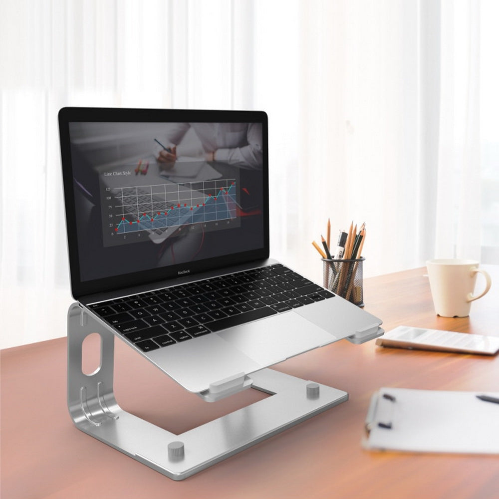 Simplecom CL510 Ergonomic Aluminium Cooling Stand Elevator for Laptop MacBook - ShopFrenzy