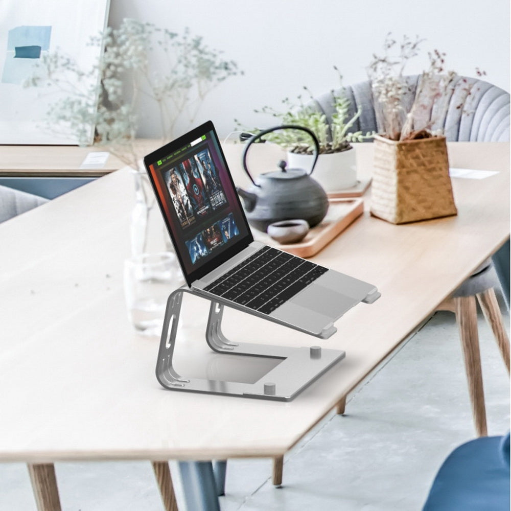 Simplecom CL510 Ergonomic Aluminium Cooling Stand Elevator for Laptop MacBook - ShopFrenzy