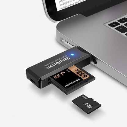 Simplecom CR301B 2 Slot SuperSpeed USB 3.0 Card Reader - ShopFrenzy