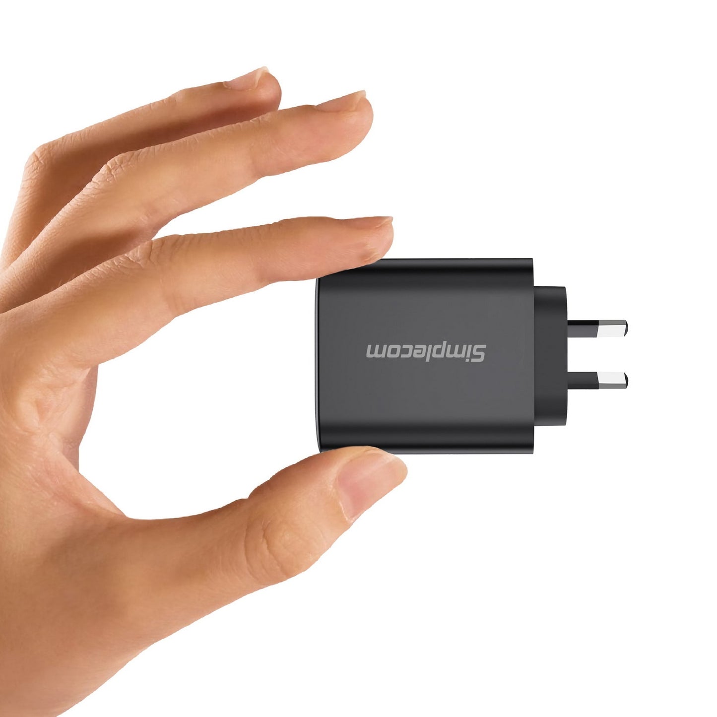 Simplecom CU265 Dual Port PD 65W GaN Fast Wall Charger USB-C + USB-A for Phone Laptop - ShopFrenzy