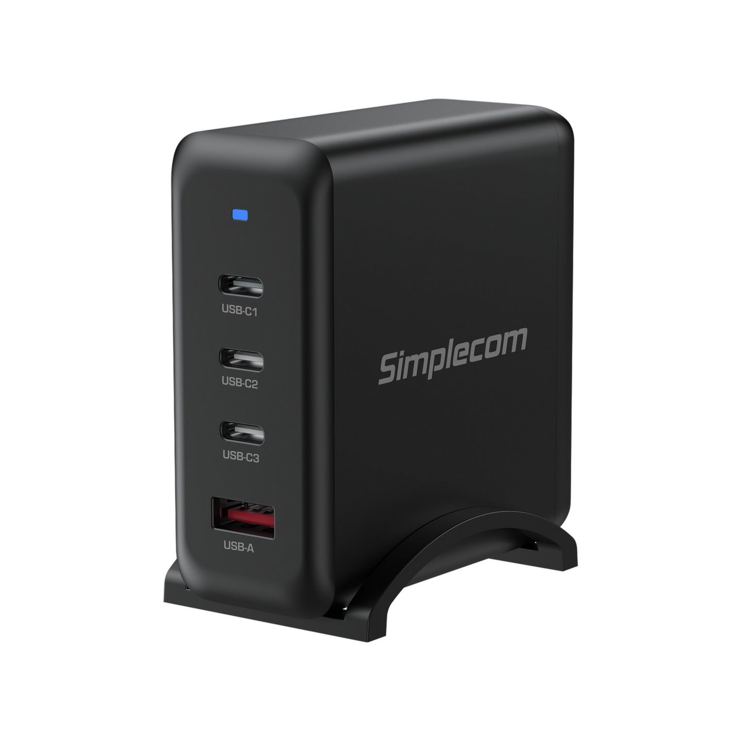 Simplecom CU400 4-Port PD 100W GaN Fast Charger 3xUSB-C + USB-A for Phone Tablet Laptop - ShopFrenzy