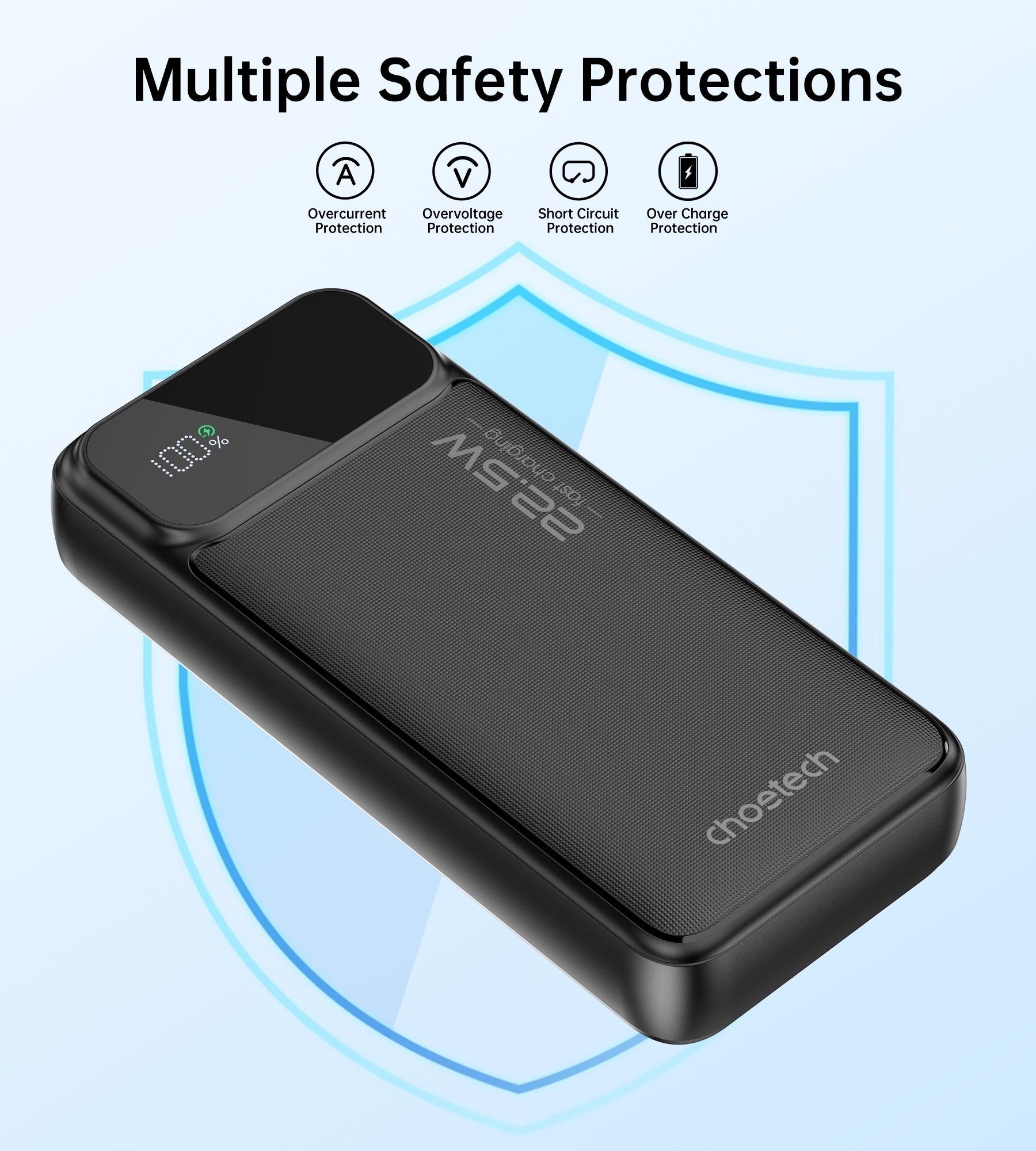CHOETECH B729 20000mAh Power Bank PD22.5W with Digital Display - ShopFrenzy