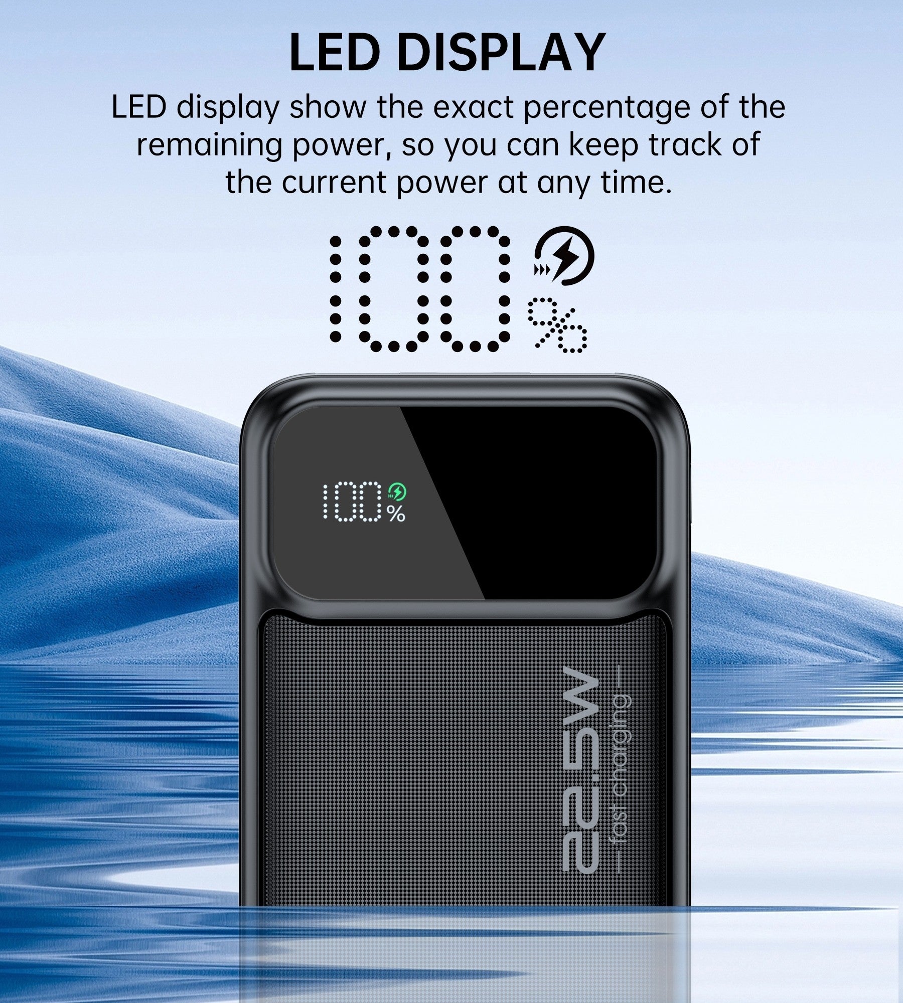 CHOETECH B730 30000mAh Power Bank PD22.5W with Digital Display - ShopFrenzy