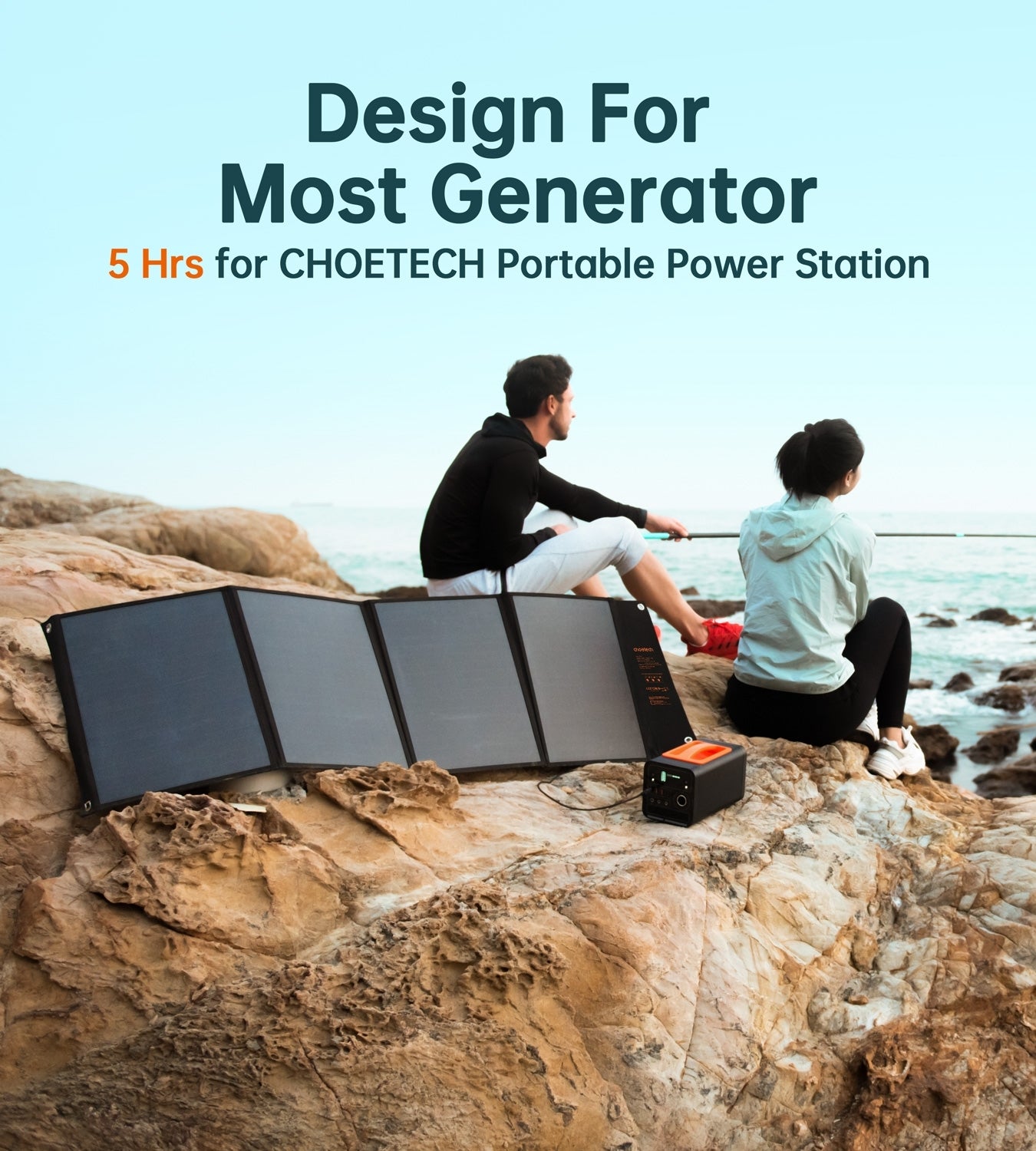 CHOETECH SC008 120W Foldable Solar Charger - ShopFrenzy