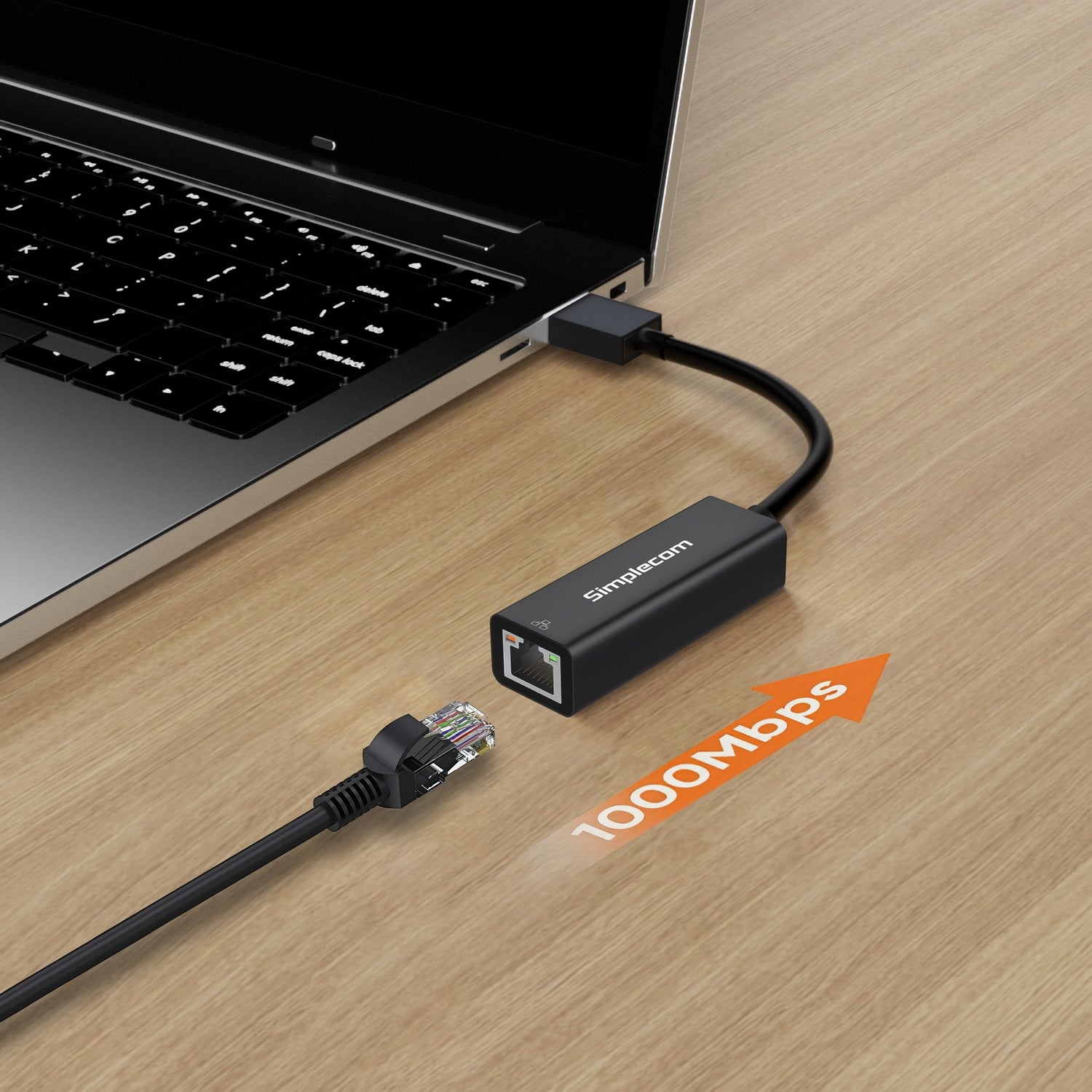 Simplecom NU304 SuperSpeed USB 3.0 to Gigabit Ethernet Network Adapter - ShopFrenzy
