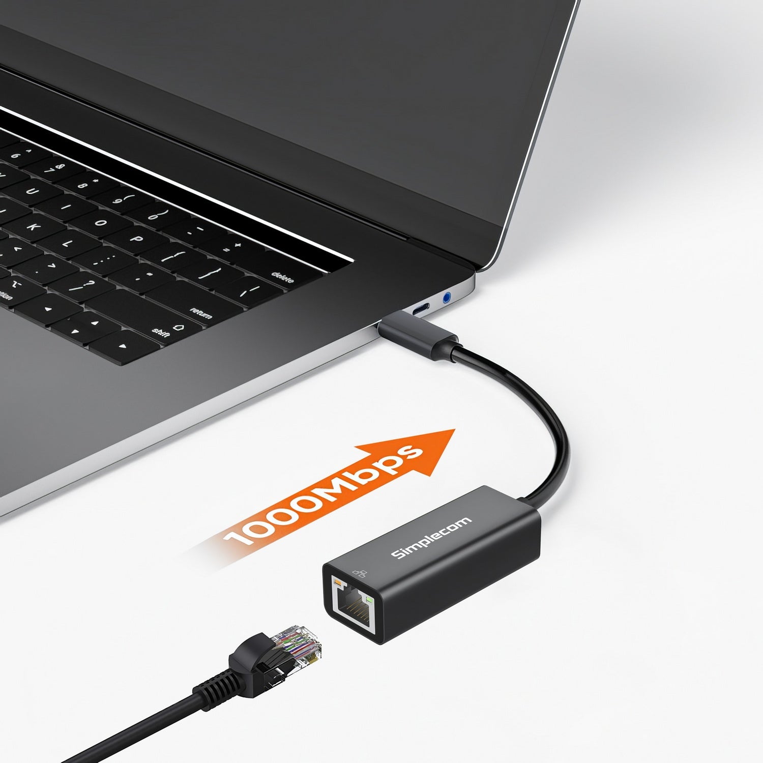 Simplecom NU314 SuperSpeed USB-C to Gigabit Ethernet Network Adapter - ShopFrenzy