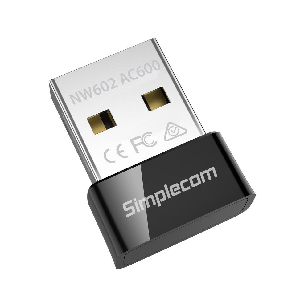 Simplecom NW602 AC600 Dual Band Nano USB WiFi Wireless Adapter - ShopFrenzy