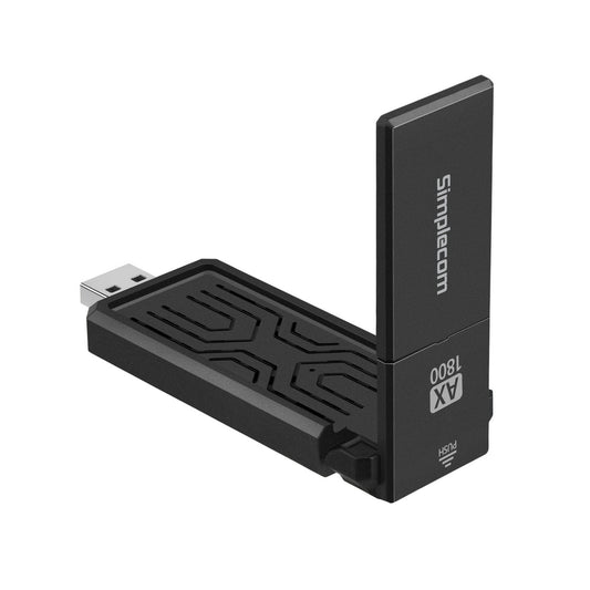 Simplecom NW812 AX1800 Dual Band WiFi 6 USB Adapter with Foldable Antenna - ShopFrenzy