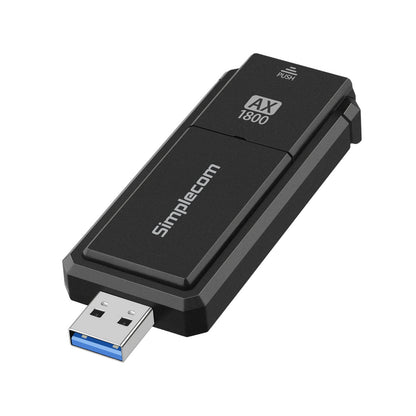Simplecom NW812 AX1800 Dual Band WiFi 6 USB Adapter with Foldable Antenna - ShopFrenzy