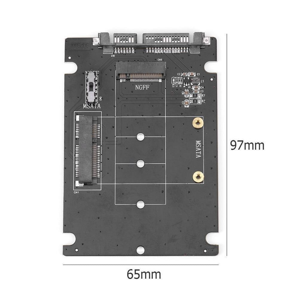 Simplecom SA207 mSATA + M.2 (NGFF) to SATA 2 In 1 Combo Adapter - ShopFrenzy