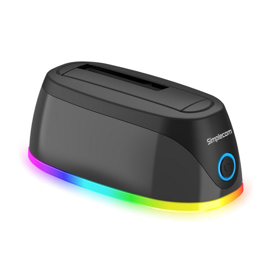 Simplecom SD336 USB 3.0 Docking Station for 2.5" and 3.5" SATA Drive with RGB Lighting - ShopFrenzy