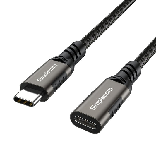 Simplecom CAU620 USB-C Male to Female Extension Cable USB 3.2 Gen2 PD 100W 20Gbps 2M - ShopFrenzy