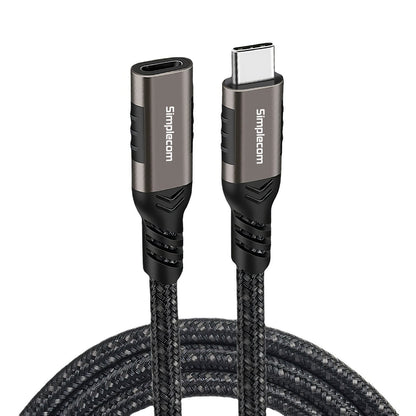 Simplecom CAU620 USB-C Male to Female Extension Cable USB 3.2 Gen2 PD 100W 20Gbps 2M - ShopFrenzy