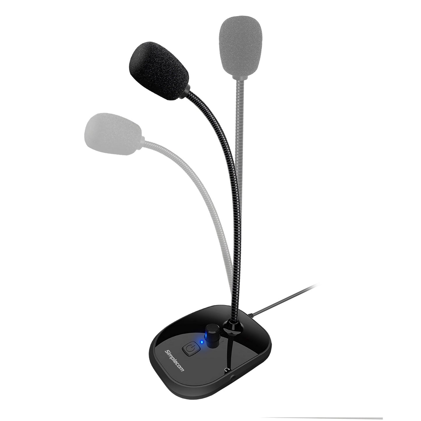 Simplecom UM360 Plug and Play USB Desktop Microphone with Headphone Jack - ShopFrenzy
