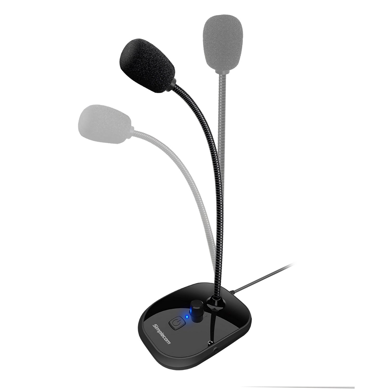 Simplecom UM360 Plug and Play USB Desktop Microphone with Headphone Jack - ShopFrenzy