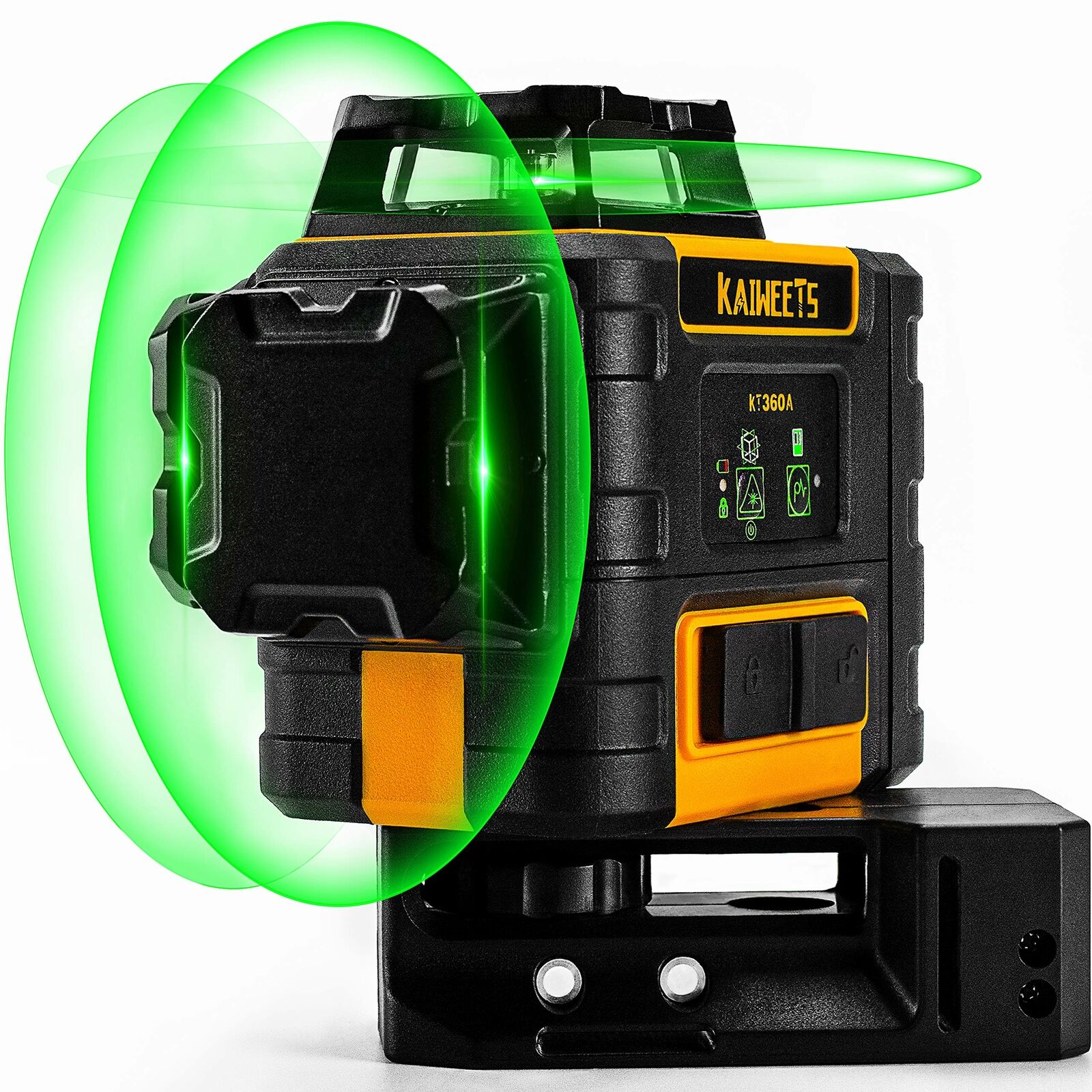 KAIWEETS KT360A Green Laser Level 3 X 360° Rotary Self Leveling with 1 Rechargeable Battery - ShopFrenzy