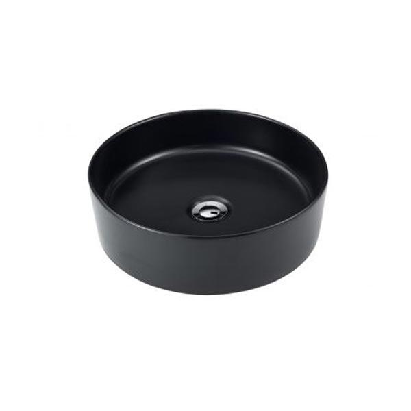 2023 Matte Black matte white matte Pink Green Gold Copper Round 360 mm Dia top counter basin porcelain sink - ShopFrenzy
