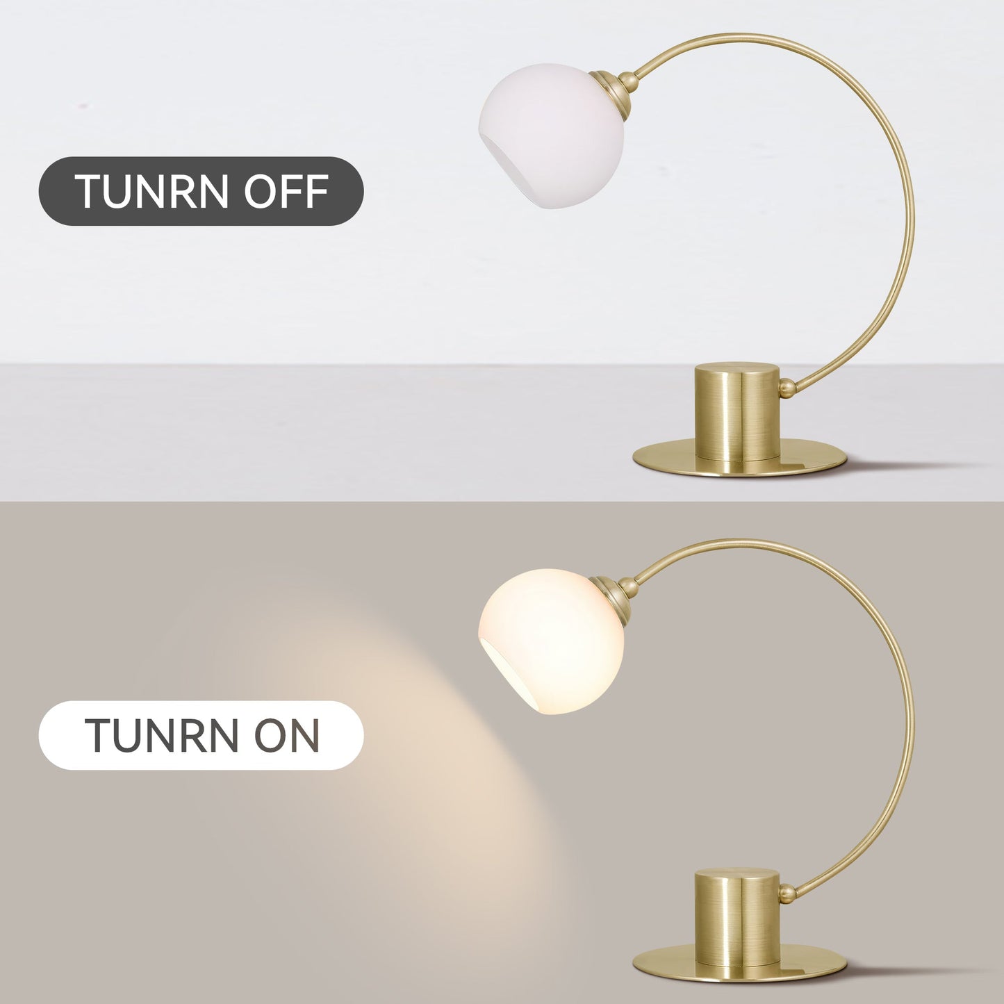 Penelope Touch Table Lamp - Antique Brass - ShopFrenzy