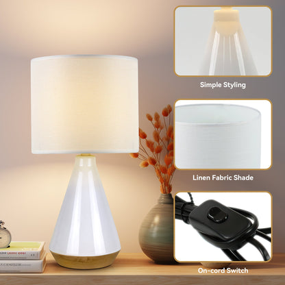 Lux Tapered Ceramic Table Lamp - ShopFrenzy